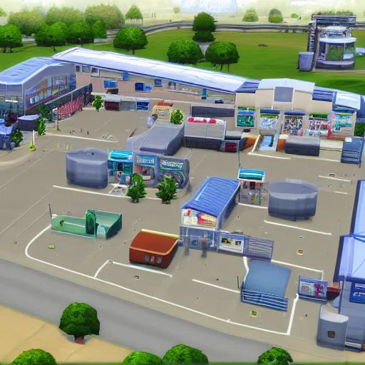 Image similar to Costco in sims 4