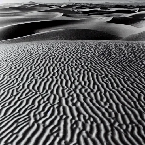 Image similar to A photograph of sand dunes by Ansel Adams