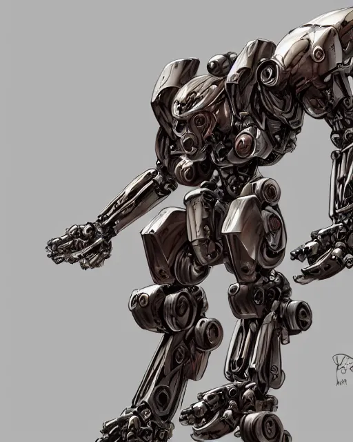 Prompt: mew two, smooth design, mecha by frank franzetta, biomechanical, 4 k, hyper detailed