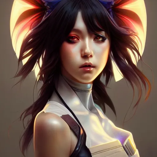 Image similar to beautiful trooper anime girl portrait, anime, cyberpunk, ultra detailed, elegant, intricate, dynamic lighting, hyperrealist, digital art, digital painting, artstation, wlop, sharp focus, illustration, art by artgerm and greg rutkowski and alphonse mucha, 8 k