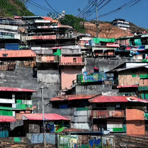 Prompt: a favela world, cinematic