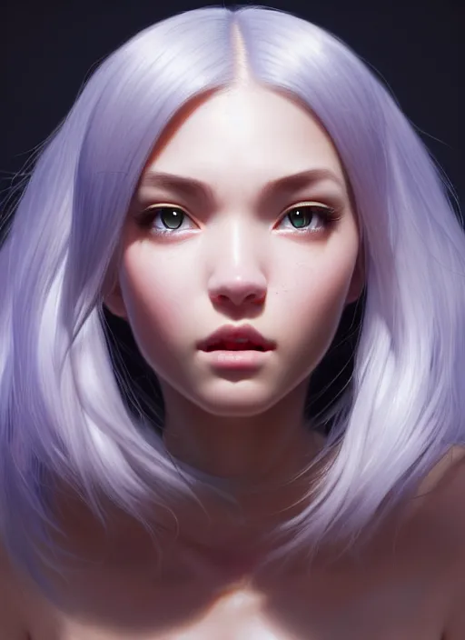 Prompt: rtx pixar | the face of beautiful intense soft crisp catgirl cyborg | an ultrafine hyperrealistic polished illustration by artgerm and mucha and feng zhu and beeple : : intricate linework, hi - fructose, final fantasy, octane render, global illumination, radiant light, intricate environment, sharp focus