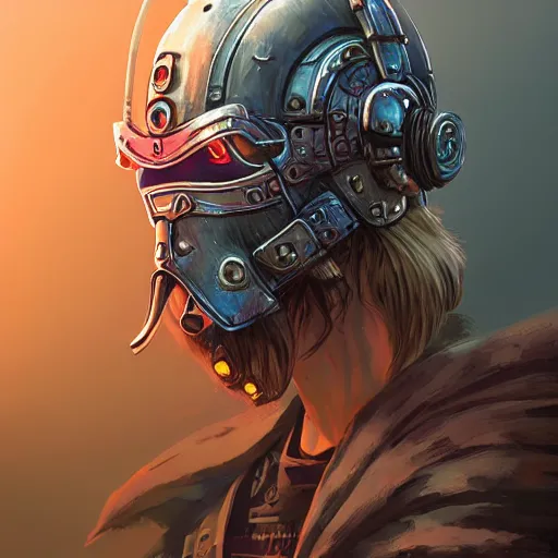 Image similar to cyberpunk viking helmet mask warrior goddess robot ninja fantasy, art gta 5 cover, official fanart behance hd artstation by jesper ejsing, by rhads, makoto shinkai and lois van baarle, ilya kuvshinov, ossdraws