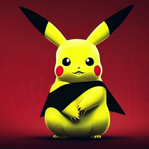 Image similar to a stunning photograph of a pikachu wearing a cape, 8 k hd, incredibly detailed, hd fur, cute mouse pokemon