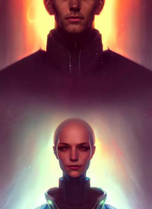 Prompt: « a portrait of cyberpunk lenin, glowing eyes, a digital painting by charlie bowater, featured on cgsociety, fantasy art, behance hd, wiccan, artstation hd »