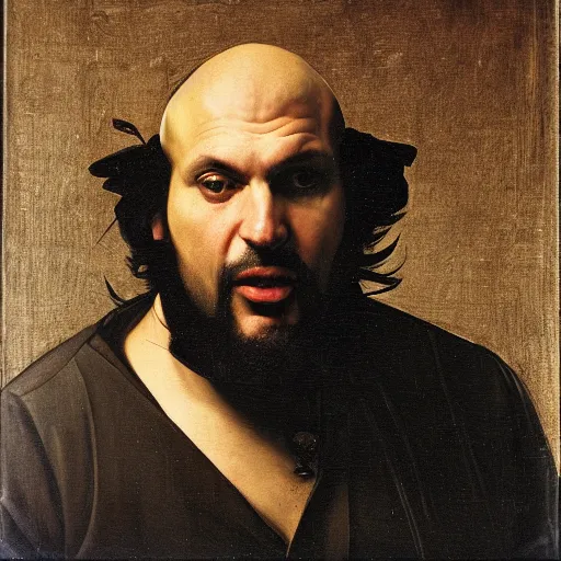 Image similar to john fetterman, by caravaggio,