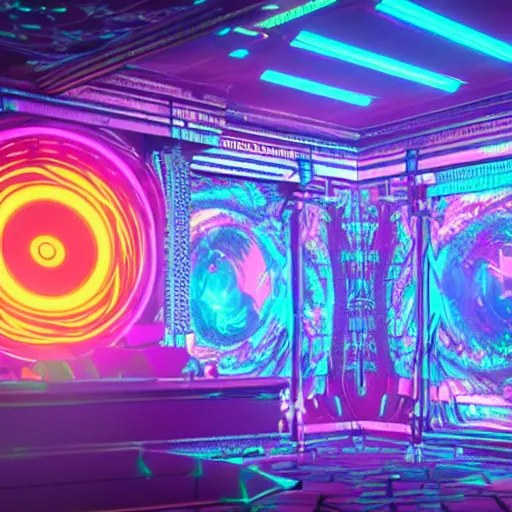 Prompt: a beautiful ultradetailed and ultrasharp 80s anime laser show, intricate details, sense of space, detailed, trippy, dope , rendered in unreal engine by beeple