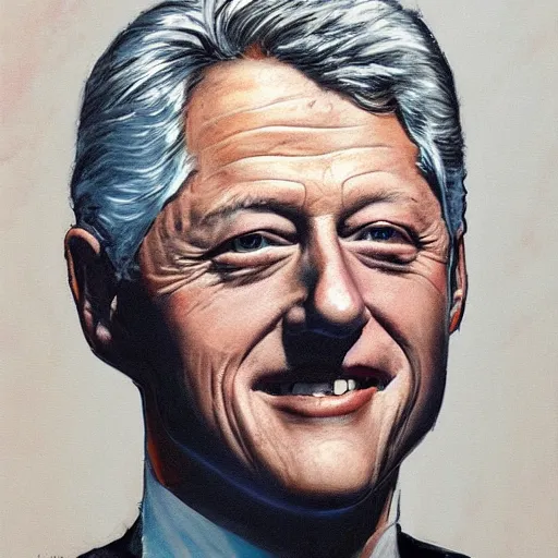 Image similar to bill clinton by kent williams