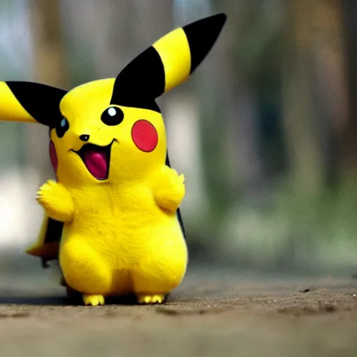 Image similar to if Pikachu were a real animal