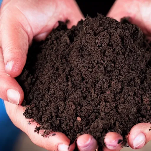 Prompt: man eating dirt