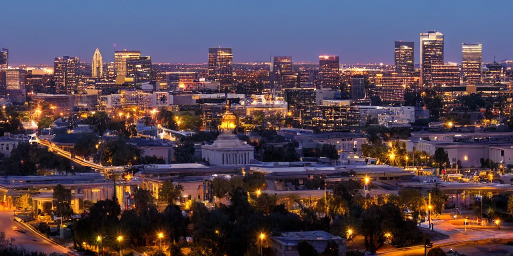 Prompt: sacramento at night