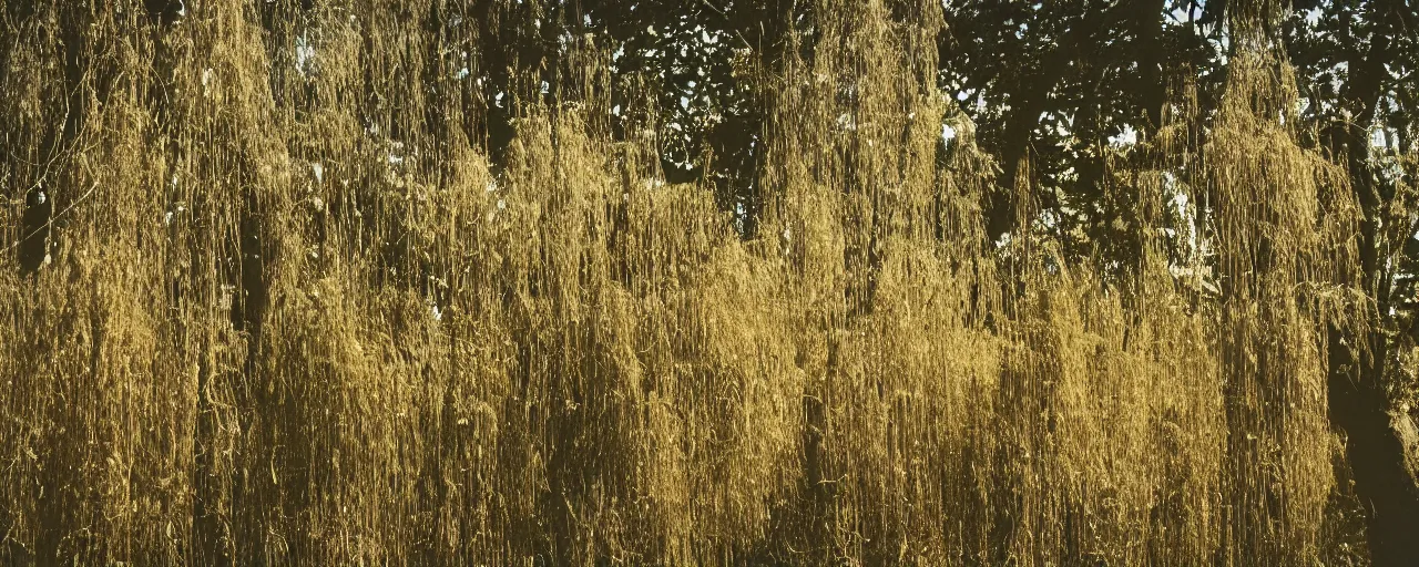 Image similar to wide shot of a meadow of spaghetti growing on trees, canon 5 0 mm, cinematic lighting, photography, retro, film, kodachrome