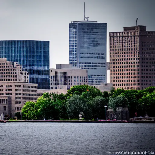 Image similar to madison wisconsin capital attacked by godzilla ( eos 5 ds r, iso 1 0 0, f / 8, 1 / 1 2 5, 8 4 mm, postprocessed, bokeh )