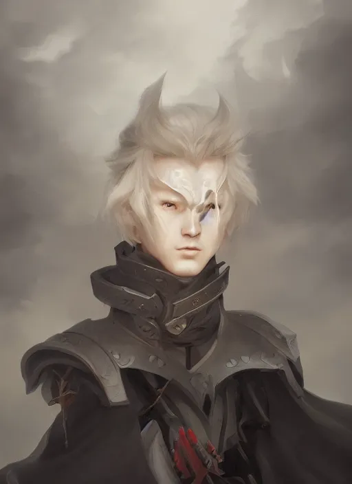Prompt: portrait painting of evil fantasy male cleric warrior sorcerer, dark castle setting, by hsiao - ron cheng, james jean, miho hirano, hayao miyazaki, extremely moody lighting, hyperrealistic, ambient light, dynamic lighting