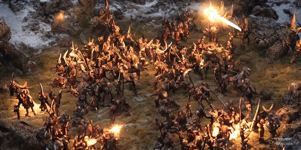 Image similar to Vikings fighting, very detailed and beautiful lighting