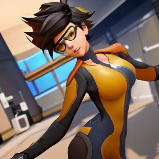 Image similar to b usty tracer from overwatch r 3 4 h entai n s fw p orn p ussy 1 girl trending on rule 3 4