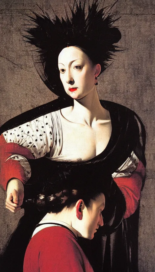 Image similar to the empress by caravaggio