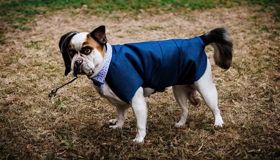 Prompt: a dog in a suit