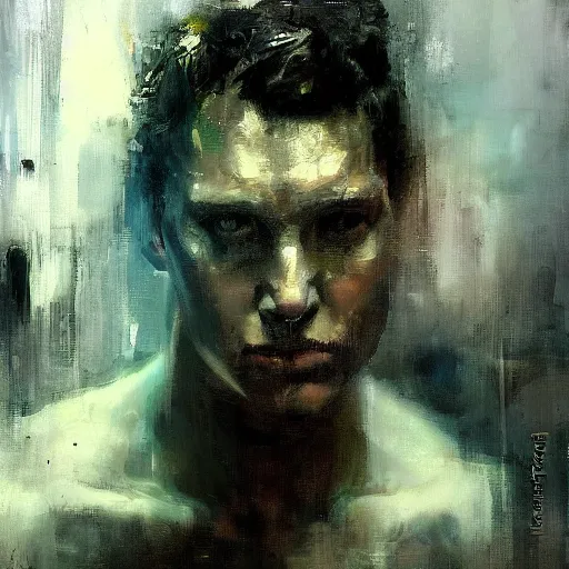 Image similar to face protrait of aqua man, realistic, ultrahd, jeremy mann painting