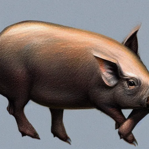 Image similar to happy flying pig