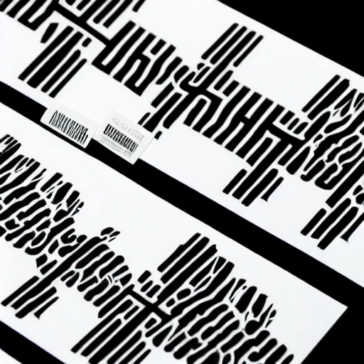 Image similar to black on white graphic design stickers in style of david rudnick, eric hu, acid, y 2 k, brutalism