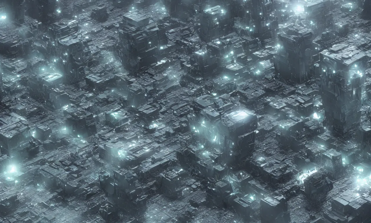 Prompt: Borg Cubes from Deep Space surround Planet Earth, CGI, Volumetric Lighting, Fine Details, Realism, Photorealistic, Star Trek