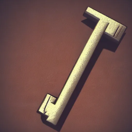 Image similar to a stylised key for the doors, key is on the center of image, point and click game inventory item, very detailed, rim light, outer glow, on the white background, high poly vray render, stylised textures, trending on artstation