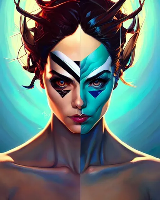 Image similar to artgerm, joshua middleton and sandra chevrier comic cover art, headshot male lizardfolk, symmetrical eyes, scales, beautiful, rim lighting, vivid colors