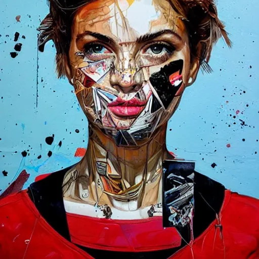 Prompt: portrait by Sandra Chevrier