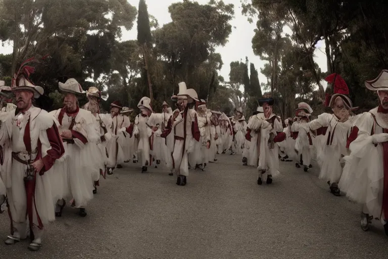 Image similar to cinematography parade in san magel de ayende by Emmanuel Lubezki