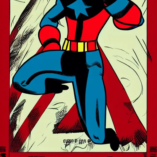 Prompt: cat as american captain by marvel comics