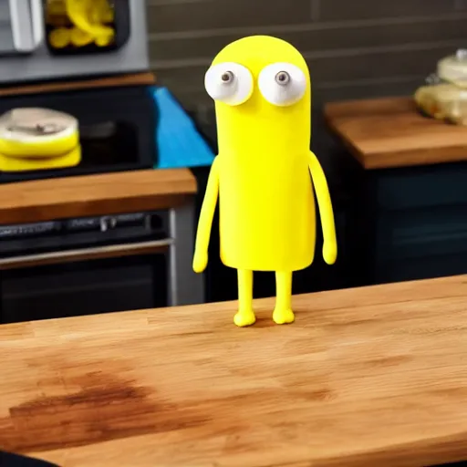 Image similar to lemongrab from adventure time on a cooking show, hd, 4 k, intricate detail