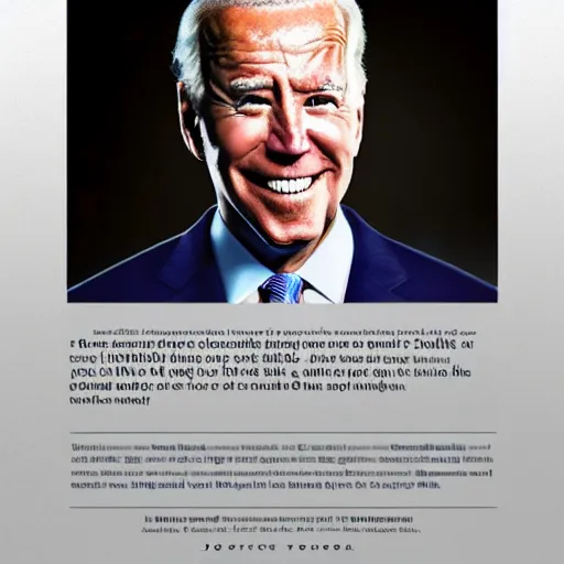 Image similar to joe biden is transforming into a shark, movie poster textless, book cover, professional lighting, well - lit
