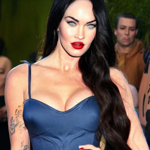 Image similar to megan fox, shrek