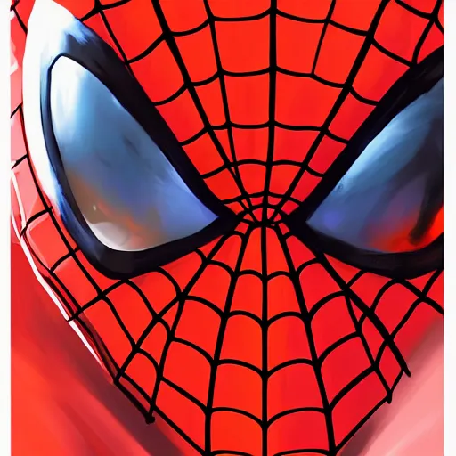 Image similar to face icon stylized minimalist spiderman, loftis, cory behance hd by jesper ejsing, by rhads, makoto shinkai and lois van baarle, ilya kuvshinov, rossdraws global illumination
