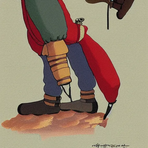 Prompt: ottoman foot - soldier, studio ghibli, comfy