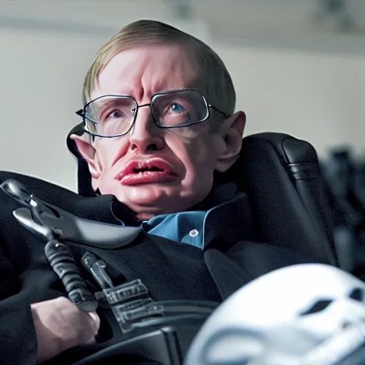 Prompt: Stephen Hawking as The Punisher, cinematic, photorealistic, movie still, 8k