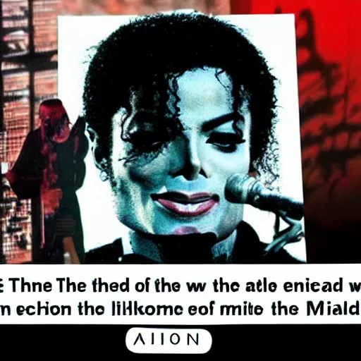 Image similar to the end of the world caused by Michael Jackson