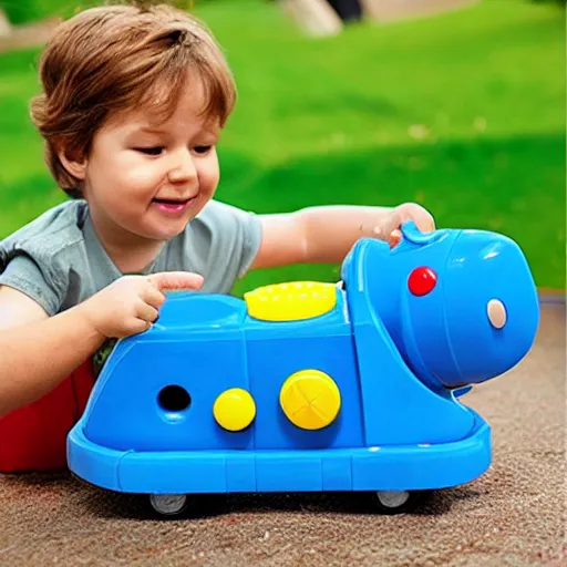 Prompt: fisher price tank toy for kids