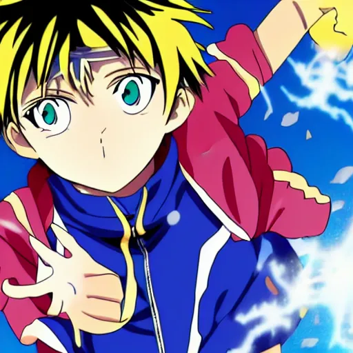 Image similar to an anime boy with ice powers from Zatch Bell, anime key visual, official media, 8k, detailed