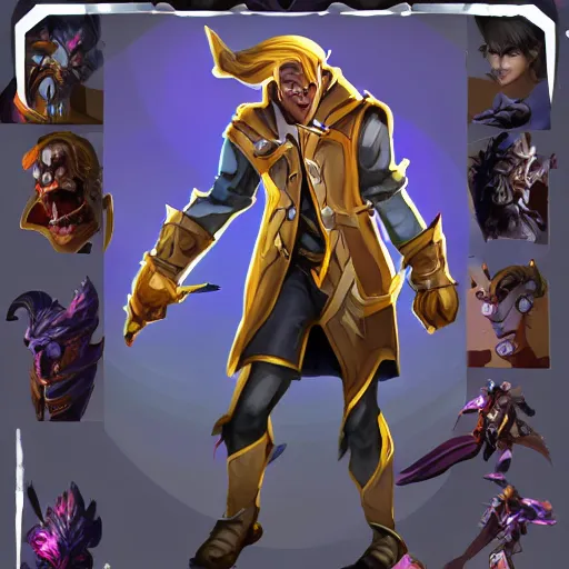 Image similar to character in the style of riot games arcane