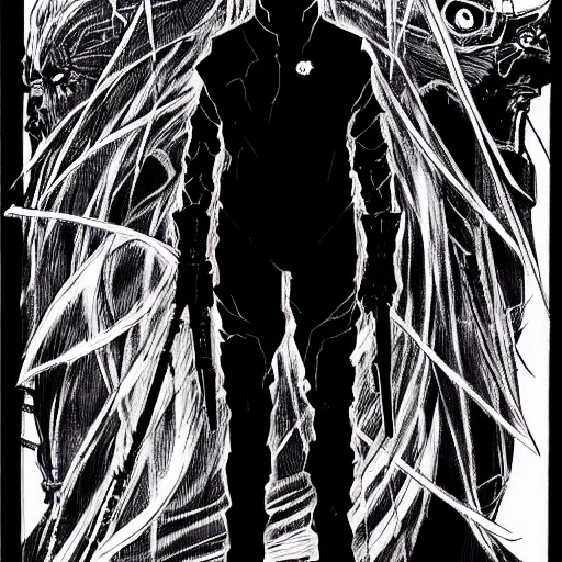 Image similar to Joe Biden looking sinister, by Tsutomu Nihei, highly detailed