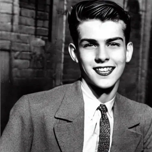 Prompt: a very handsome rebellious hot young guy, 1 9 4 8 photo