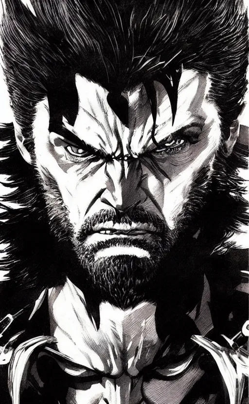 Image similar to full body portrait of nick cave as wolverine, sumi - e lighting style, intricate linework, artstation, trending, highly detailed, smooth, focus, concept art by yoji shinkawa and glenn fabry, lee bermejo, gabriele dell'otto