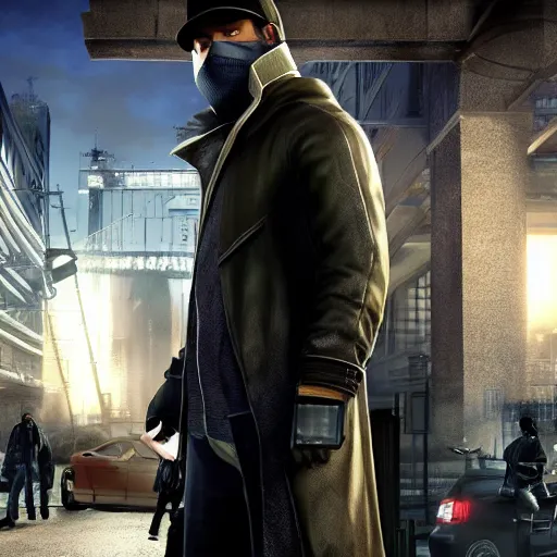 Image similar to Watch dogs, Aiden Pearce live action movie , film look