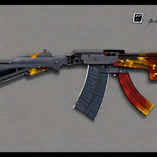 Prompt: CS:GO Filipino AK-47 skin