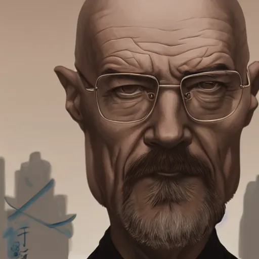 Image similar to chinese walter white, intricate, highly detailed, digital painting, artstation, concept art, smooth, sharp focus, illustration, unreal engine 5, 8 k, art by artgerm and greg rutkowski and alphonse mucha