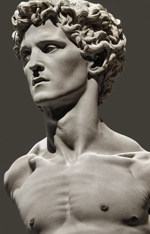 A bust of David by Michelangelo on artnet