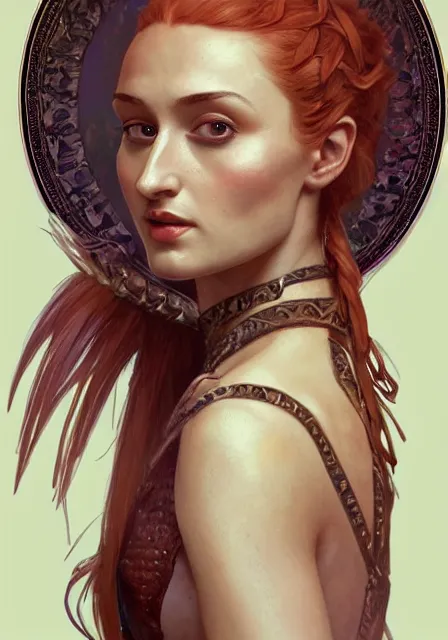 Prompt: sansa witch mummy deid, intricate, elegant, highly detailed, digital painting, artstation, concept art, smooth, sharp focus, illustration, art by artgerm and greg rutkowski and alphonse mucha and william - adolphe bouguereau