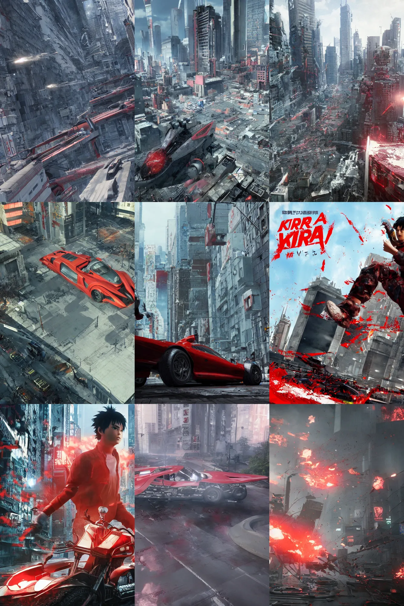 Prompt: akira cgi movie stills, with cryengine